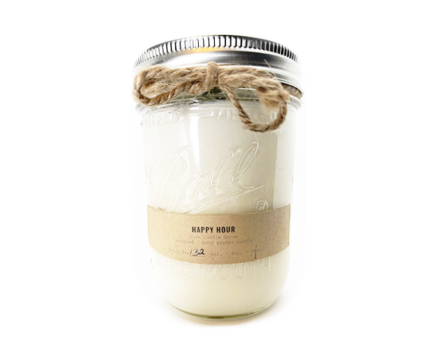 Happy Hour 16oz Mason Jar Pure Candle House