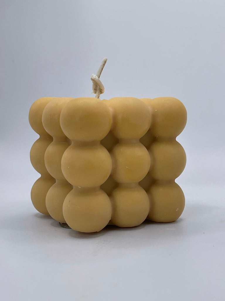 Tan Bubble Block Candle Mold